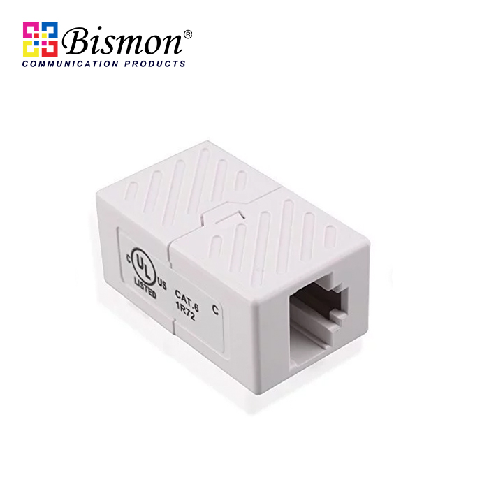 Cat.6 Mini In-Line Coupler Unshielded Type สีขาว (ตัวต่อสาย)